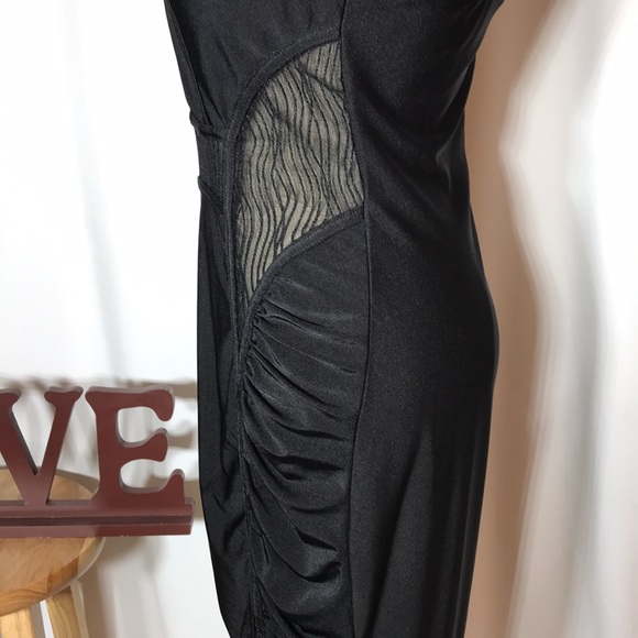 Entry black spaghetti strap knee high dress - Picture 4 of 9